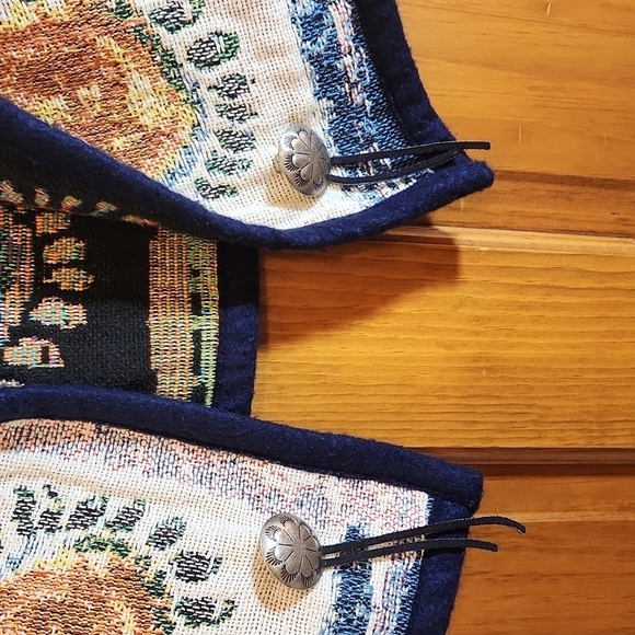 Vintage Painted Pony Tapestry Vest - Picture 5 of 7